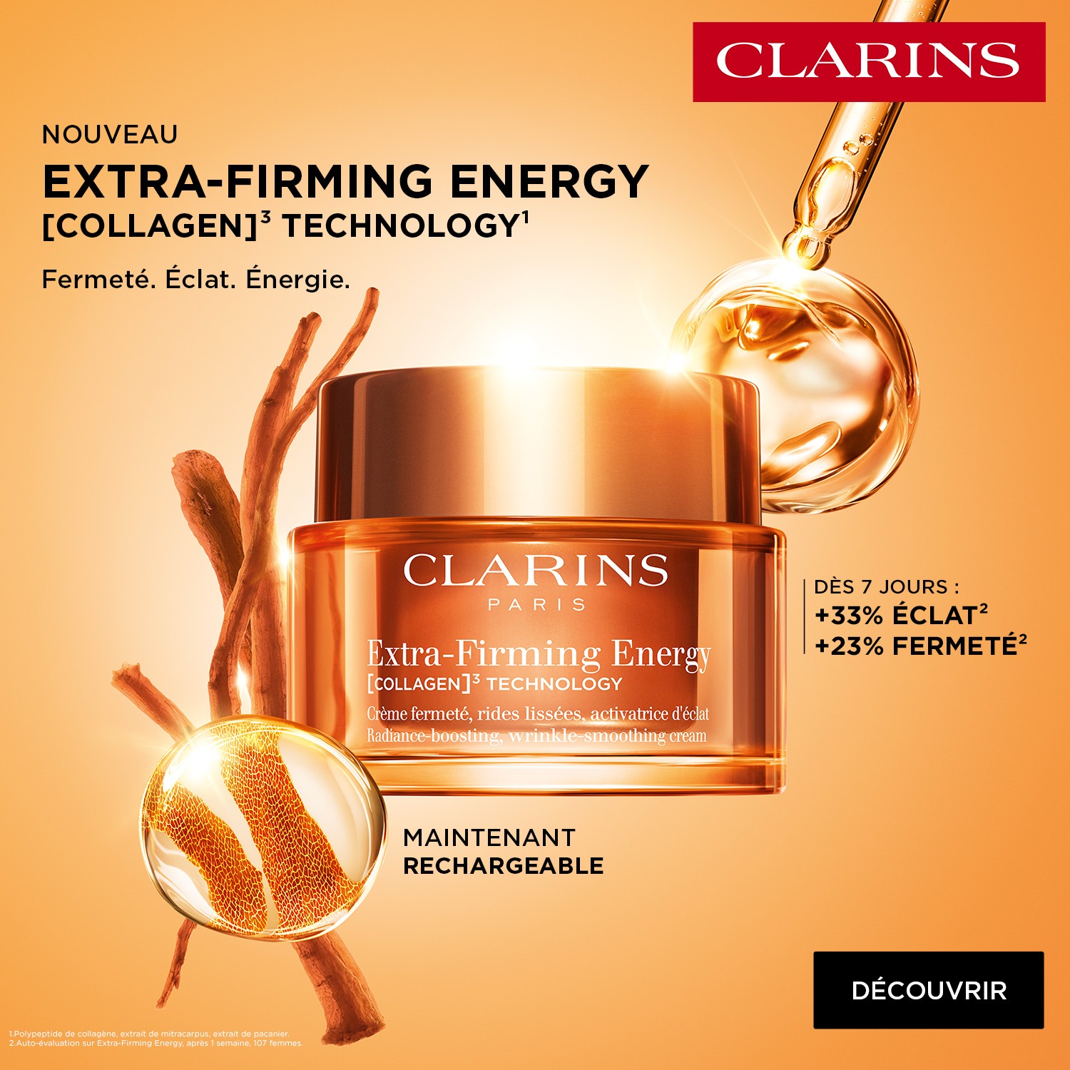 Nouveaut&eacute; Clarins - Extra Firming Energy 